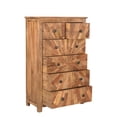 thumbnail image 2 of Taran Designs Carla Starburst 6-Drawer Farmhouse Wood Chest in Brown, 2 of 8
