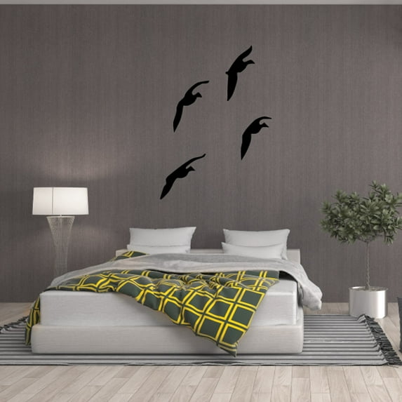 Four Ducks Angled Flying Decal - 36 Inches