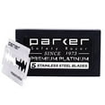 thumbnail image 3 of Parker Safety Razor 98R Ultra Heavy Weight Long Handle Double Edge Safety Razor & 5 Blades, 3 of 6