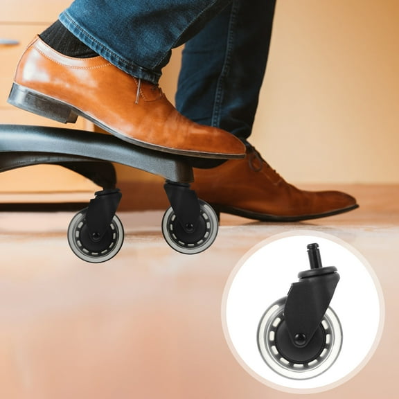 UNOMOR 1Set Replacement Desk Chair Casters with Round Design for Office Chair Wheels