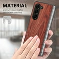 thumbnail image 5 of Nalacover for Samsung Galaxy Z Fold 5 Case, Wooden Patterned Shockproof Luxury Folded Anti-Scratch Camera & Screen Raised Protection Phone Cover for Samsung Z Z Fold5 2023,
Rosewood, 5 of 9