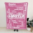 thumbnail image 6 of Custom Blanket with Name Personalized Blankets for Kids Adult Boys Girls Flannel Monogrammed Customized Blankets Throw (40''''x50''''), 6 of 6