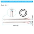 thumbnail image 2 of Uxcell Puntas de gafas Uxcell 6 pares, calcetines antideslizantes para gafas, piezas de tubo, funda de reemplazo para patillas, estilo 4, 2 of 5