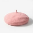 thumbnail image 5 of FAWUUDO Kids Beret Hat Girls Solid Color Artist French Beret Cap, 5 of 7