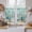 Green, variant on Teal Blue Coastal Tier Curtains 24 Inch Length, Summer Beach Starfish Shell Coral Nautical Cafe Short Curtains for Bathroom Sink, Small Kitchen Curtain Light Filtering Drapes 2 Panels 27.5"Wx24"L