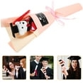 thumbnail image 3 of Graduation Artificial Flower Bouquet Mini Plush Graduation Bear Bouquet Ornament, 3 of 8