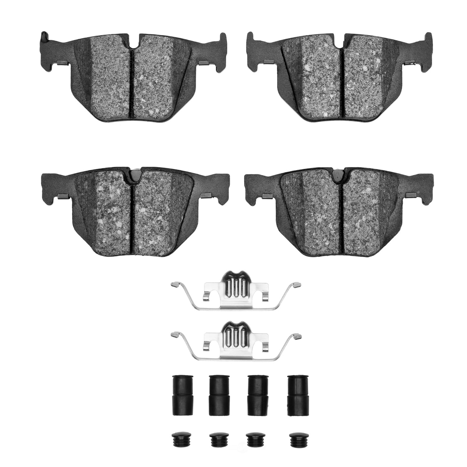 Dynamic Friction Company 1551-1042-01 DFC 5000 Advanced Brake Pads - Ceramic and Hardware Kit - OE
