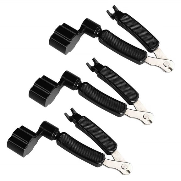 3Pack Guitar String Winder Guitar String Cutter and Bridge Pin Puller,3 in 1 Guitar Tool Guitar Accessories