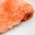 thumbnail image 6 of FUDAKUNA Soft Plush Orange Area Rugs Oval 31" x 63"  Modern Decor Fuzzy Carpet for Bedroom Living Room Kids Room Nursery Non-Slip Backing Floor Mat, 6 of 7
