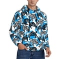 thumbnail image 2 of Salouo Sea Turtle Life Pattern Men's Fall Hoodie Sweatshirt,Sport Hoodie with Pockets for Men Pullover Casual Hooded Sweatshirt-X-Large, 2 of 7