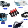 thumbnail image 4 of 12/24V 3-Position Auto LED Racing Car Ignition Engine Start on/Off Push Toggle Switch Panel Car Boat Caravan Modification, 4 of 5