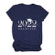 thumbnail image 2 of Camiseta de manga corta con estampado de letras informal para mujer Fridja  hjk2254, 2 of 6