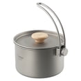 thumbnail image 4 of 1.1L Titanium Bushcraft Hanging Pot with Detachable Handle for Camping Hiking, 4 of 8