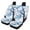 Sea Turtle Prints, variant on HUISEFOR Eagle Skull Car Seat Cover Set 4 Pieces Breathable Front and Back Seat Covers Protectors Elastic Polyester Easy to Installation Universal Fit for Most Cars SUVs