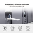 thumbnail image 4 of Foldable Rotation Ironing Board, Built-in Cabinet Space-Saving 180 Swivel Wall Mounted Ironing Board with Heat Resistant Cover White, 4 of 8