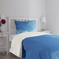 thumbnail image 3 of Ambesonne Sky Quilted Bedspread Set 2 Pcs, Inspirational Sun Rays, Twin Size, Blue White, 3 of 5