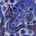 thumbnail image 1 of Ahgly Company Indoor Square Patterned Blue Whale Blue Area Rugs, 4' Square, 1 of 6