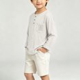 thumbnail image 5 of JFOPQVSM Toddler Long Sleeved Cotton T Shirt Trendy Loose Fit for Girls and Boys Base Layer All Year Round (2-14Y), 5 of 7