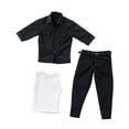 thumbnail image 2 of arctrm 1/12 Action Figure Clothes Set, Work Shirt Model, Cosplay Accessories, Miniature Black, 2 of 10
