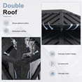 thumbnail image 3 of Sunmthink 12' x 16' Outdoor Hardtop Gazebo, Galvanized Double Roof Gazebo with Curtain and Netting for Patio, Garden, Lawn, Party, 3 of 9