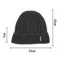thumbnail image 6 of Yirtree Mens Daily Beanie Hat with Earflaps Warm Winter Hats Knit Skull Cap Color Cold Resistant Woolen Yarn Autumn Winter Men Beanie Cap for Outdoor, 6 of 8