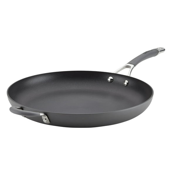 Circulon Radiance Hard-Anodized Nonstick Skillet with Helper Handle, 14-Inch, Gray - 83906