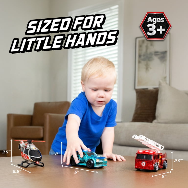 Maxx Action Mini Realistic Fire Rescue Playset with Lights