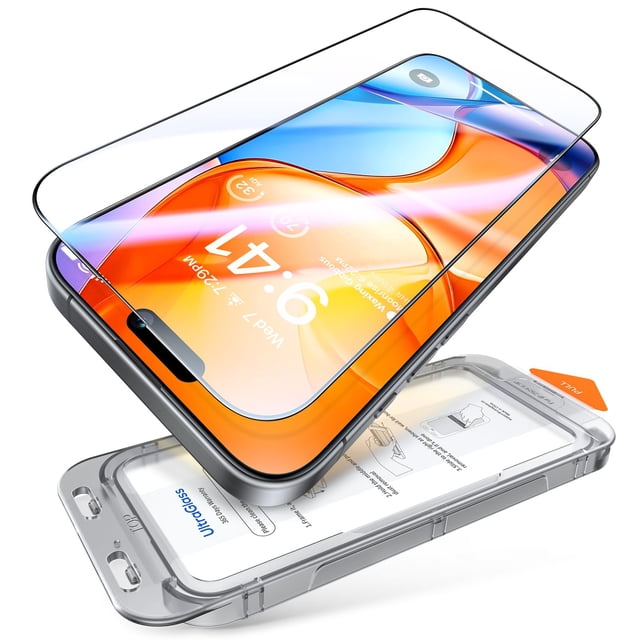 Protector de pantalla UltraGlass Unbreak TOP 9H+ Glass para iPhone 16 Pro