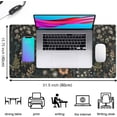thumbnail image 2 of Dark Flower Desk Mat Floral Plants Mouse Pad, Aesthetic Wildflowers Large Gaming Mousepad Desk Pad, XXL Keyboard Mouse Mat Full Desktop Mat Women Office Desk Accessories Cover Mat 31.5"x15.75", 2 of 6