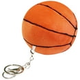 thumbnail image 4 of Fluffy Stuffed Basketball Keychain Plush Basketball Keychain Decor Basketball Keychain, 4 of 9