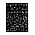thumbnail image 7 of 1 Sheet Christmas Nail Stickers, Nail Self- Stickers, Reindeer Snowflakes Decals - DH-195, 7 of 7