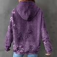 thumbnail image 6 of Jsaierl Womens Hoodies Oversized Floral Graphic Hoodies Sweatshirts Holiday Sweaters Y2k Long Sleeve Top Hoodie Womens Hoodies Under $10, 6 of 6