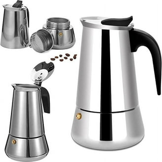 Bialetti Venus 10-Cup Electric Moka Stove Stainless Steel Coffee
