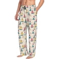 thumbnail image 2 of Balery Reto Marine Nautical print Men's Pajama Pants,Ultra Lightweight Pjs,Lounge Pant-X-Large, 2 of 9