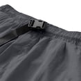 thumbnail image 4 of GSPCLAM Mens Plus Size Shorts Stretchy Summer Quick Dry Roomy Solid Classic Drawstring Elastic Waist with Zipper Pockets Athleisure Soft Shorts for Running Dark Gray XXXXL, 4 of 7