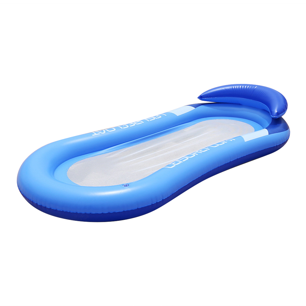 Peggybuy Inflatable Floating Bed Folding Air Mattress Lounge for Water