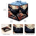 thumbnail image 3 of Crow Large Capacity Foldable Storage Baskets with Handle, 10.8"x10.5"x10.6", Toy Storage Cube Organizer Storage Containers, 3 of 6