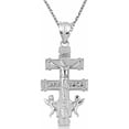 thumbnail image 2 of .925 Sterling Silver Spanish Caravaca Cross Crucifix Jesus Christ Angels Pendant Necklace (Pendant with 20" chain), 2 of 2