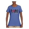 thumbnail image 2 of Wild Bobby Loved John 3:16 Inspirational/Christian Women Graphic Tee, Light Blue, Large, 2 of 6