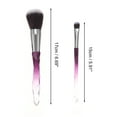 thumbnail image 2 of Conjuntos de brochas de maquillaje ligeras de 10 piezas Unique Bargains para viajes de negocios púrpura gris de lana de fibra artificial y plástico, 2 of 5