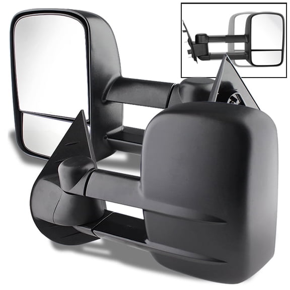 AKKON - For 07-13 Chevy Silverado Extendable Towing Power Telescoping Wide Angle Side Mirrors Left   Right Pair