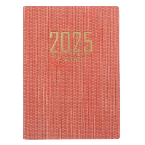 Mini libreta de notas con agenda diaria 2025, agenda de oficina, cuaderno de diario delicado (A7)