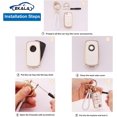thumbnail image 4 of Key Fob Cover Compatible with Fit for VW Volkswagen Golf GTI Tiguan Atlas Polo Jetta Bling Key Case Protection Shell with Keychain Case Holder Protector,1,white, 4 of 6