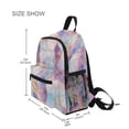 thumbnail image 3 of FORMRS School Backpack with Front Zippered Pocket 12" Student Travel Daypack, Watercolor Marble Pattern, 3 of 6
