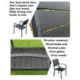 thumbnail image 4 of Oakland Living Splat Back Faux Wood and Steel 5 Piece Rectangular Patio Dining Set, 4 of 6