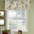 thumbnail image 5 of Sage Green Yellow Botanical Valances for Windows, Spring Summer Vintage Light Filtering Kitchen Curtains, Rod Pocket Window Valance Curtains for Living Room Bedroom, 42" W x 18" L, 2 Panels, 5 of 9