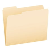 Pendaflex 1/3 Cut Recycled File Folder, Letter, 3/4 in Expansion, Mediumweight, Manila, Pack of 100