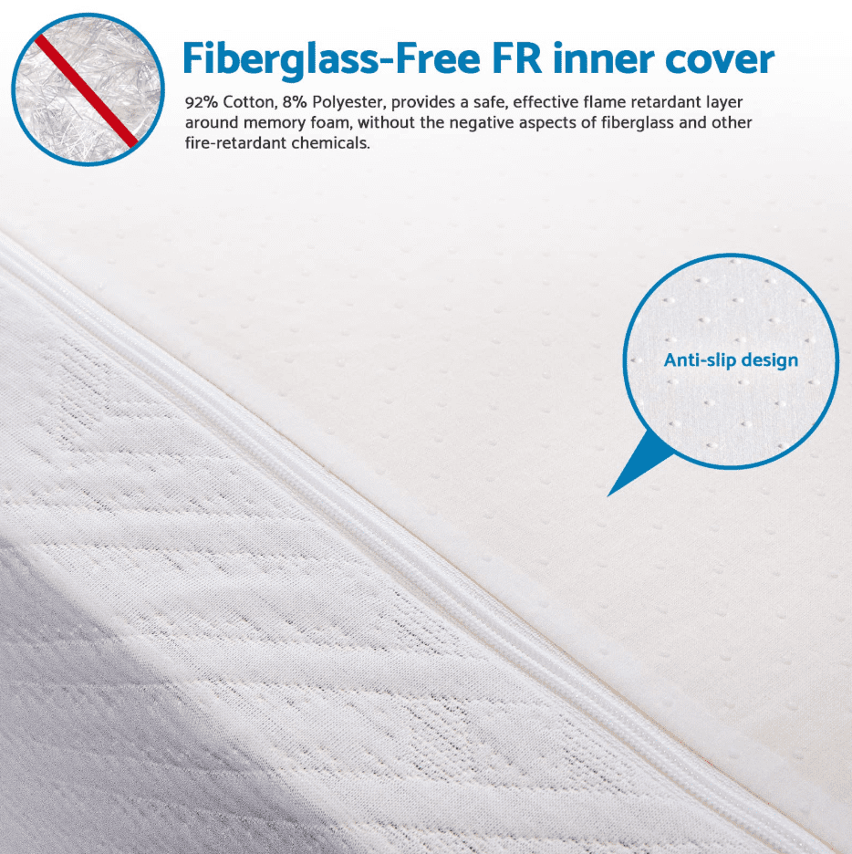 LIFERECORD 6 inch Full Mattress in a Box, Gel Memory Foam Mattresses Made in USA for Full Bed, Medium Firm, White
