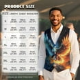 thumbnail image 7 of Yuyamidu Cool Eagle Mens Suit Vest Lightweight Casual V-Neck 3-Pocket Waistcoat Dress Formal Business Tuxedo Wedding Party, Size M, 7 of 7