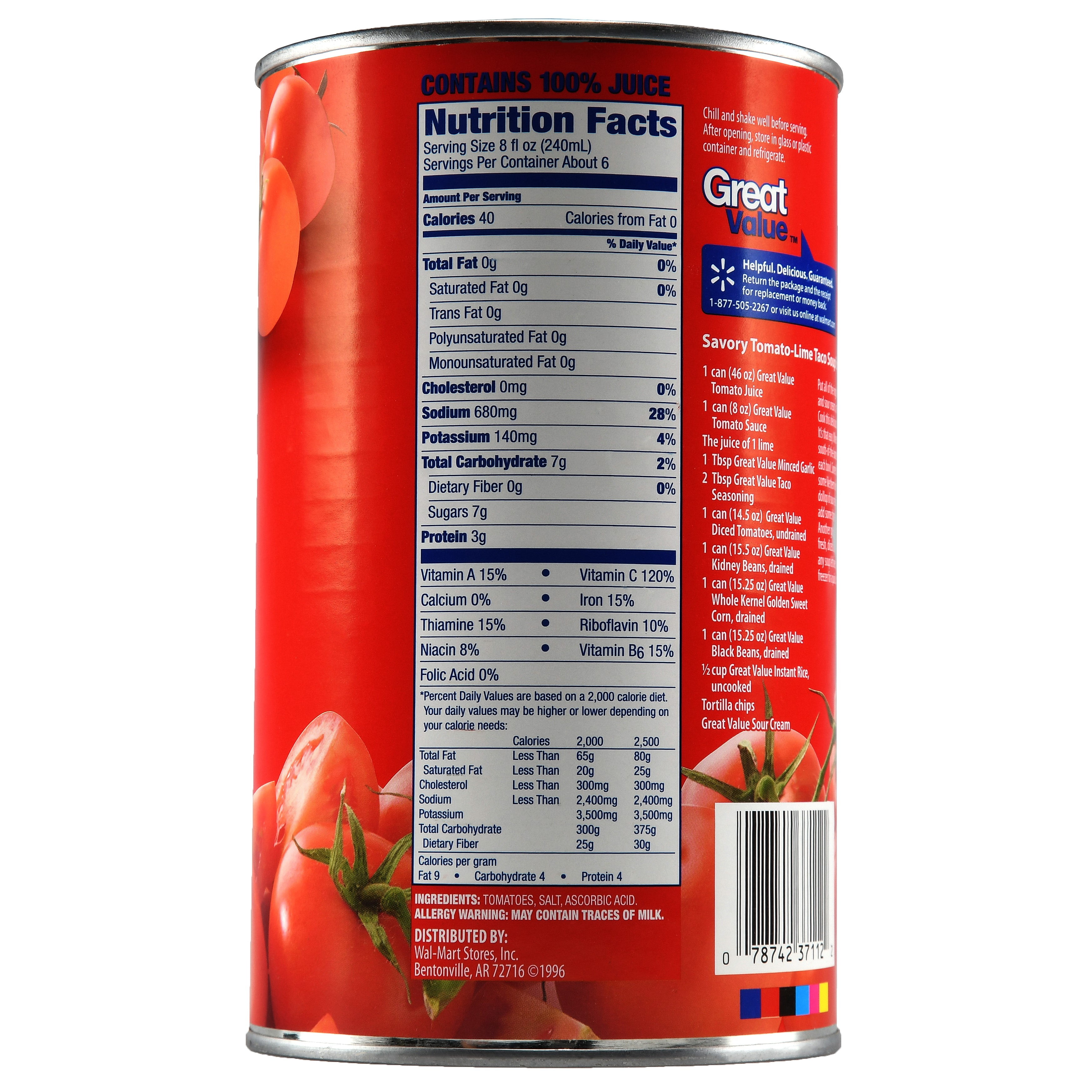 Motts Tomato Juice Nutritional Information Blog Dandk